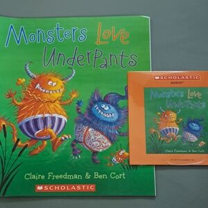 New Monsters Love Underpants Book and CD Set